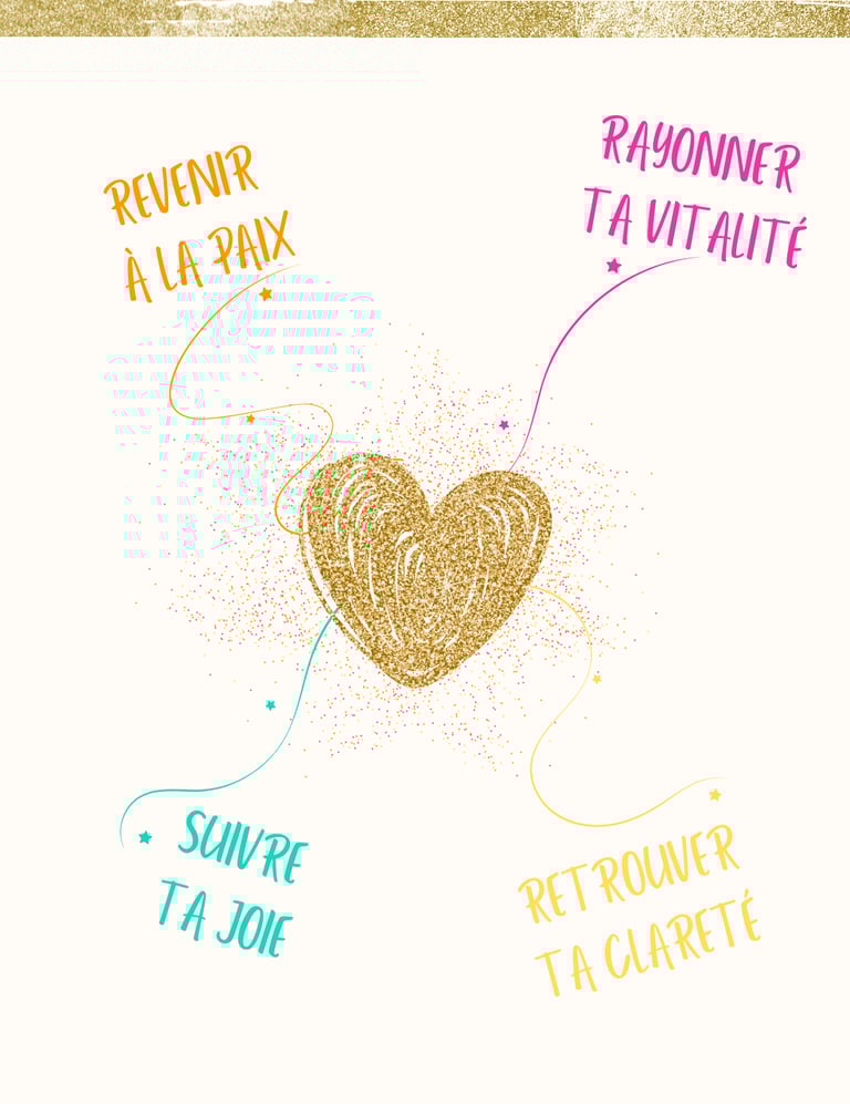 revenir a la paix, suivre ta joie,