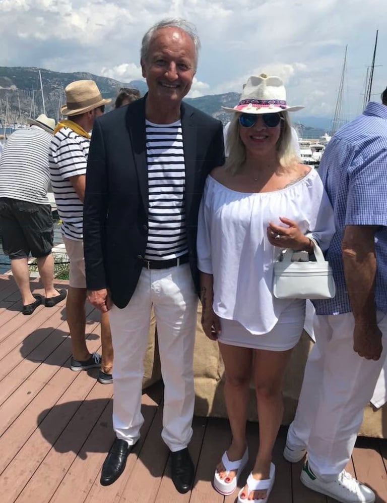 Iris Devote LITTARDI - avec M le Maire de Saint-Jean Cap Ferrat Jean-Francois Dieterich