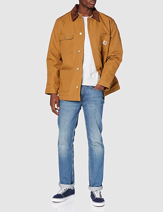Carhartt Men's Loose Fit Firm Duck Blanket-Lined Chore Coat