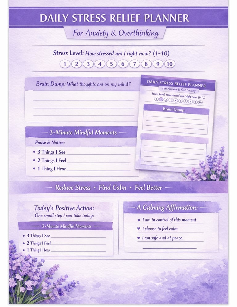 Daily Stress Relief Planner