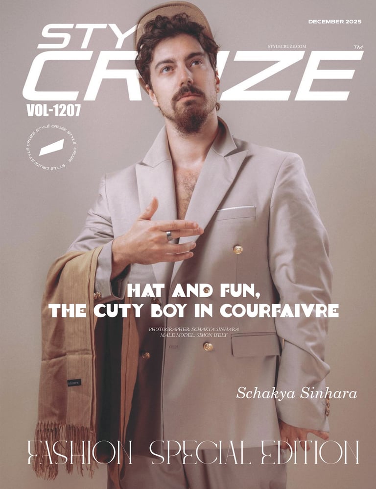 Portraits éditoriaux / Mode avec Simon Isely dans Stylé Cruze Magazine