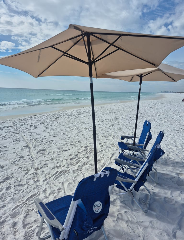 Beach chairs rentals Miramar Beach Florida