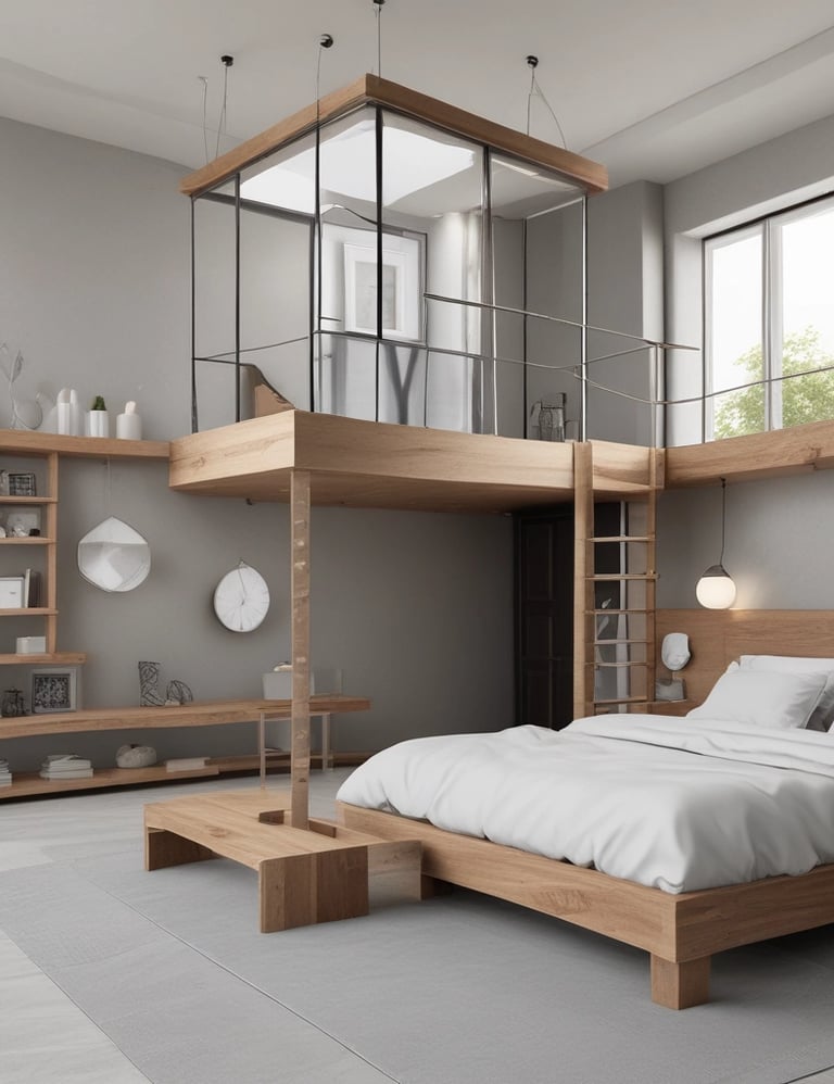 Intérieur d'une maison rénovée à La Rochelle