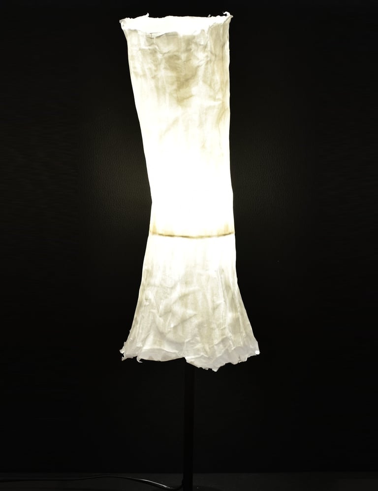 loupiote sculpture lumineuse sur pied