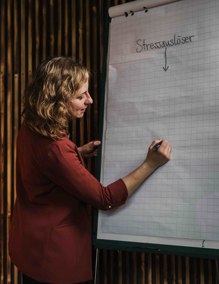 Sarah-Schmitt-in-einem-Stressmanagement-Workshop