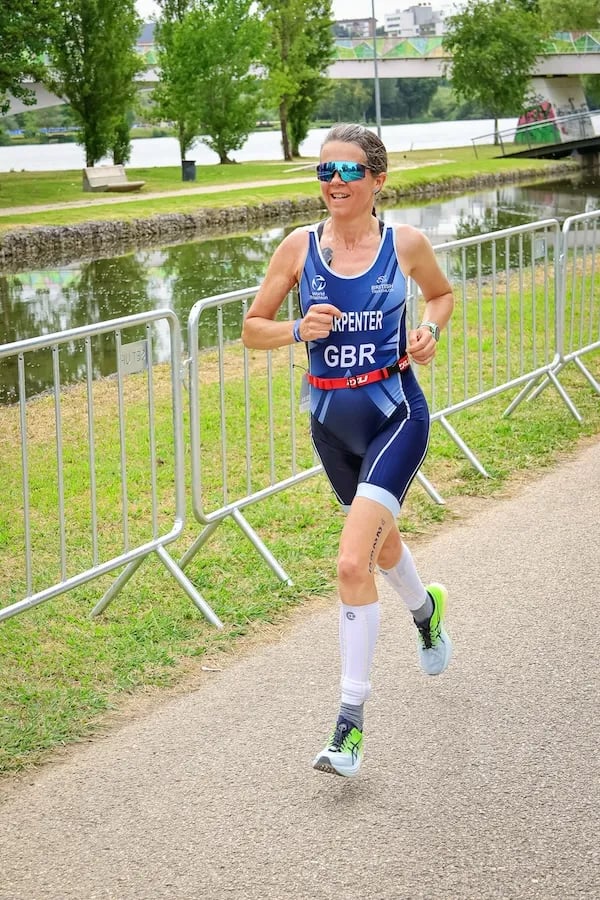 GB Masters runner competing internationally