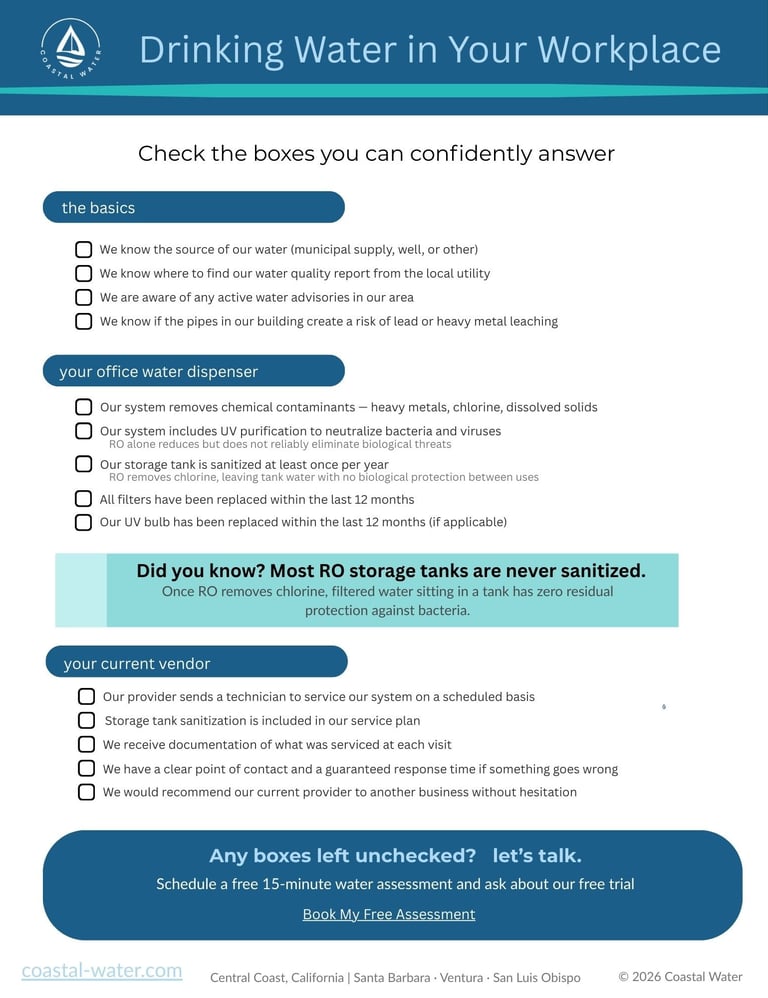 Coastal Water Checklist