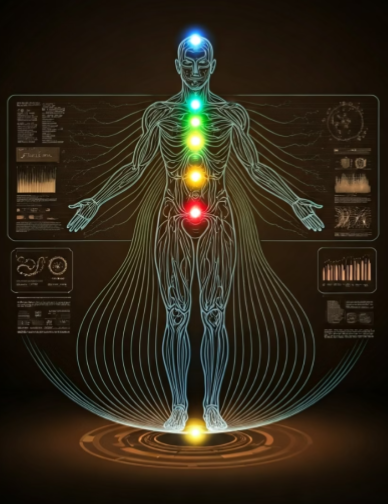 Image of chakras lit up