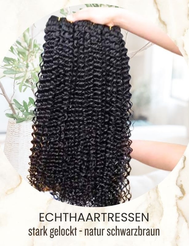 Jerry curl stark gelockte haar extensions natur echthaar