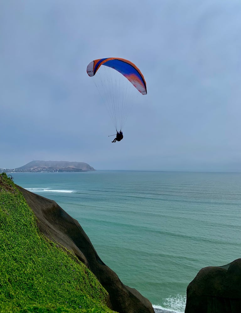 Views from the cliffs of Lima, Peru.