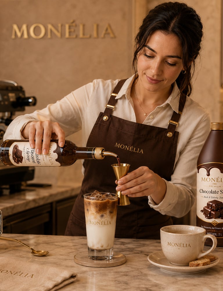MONÉLIA products for cafés hotels restaurants and hospitality beverage and dessert service