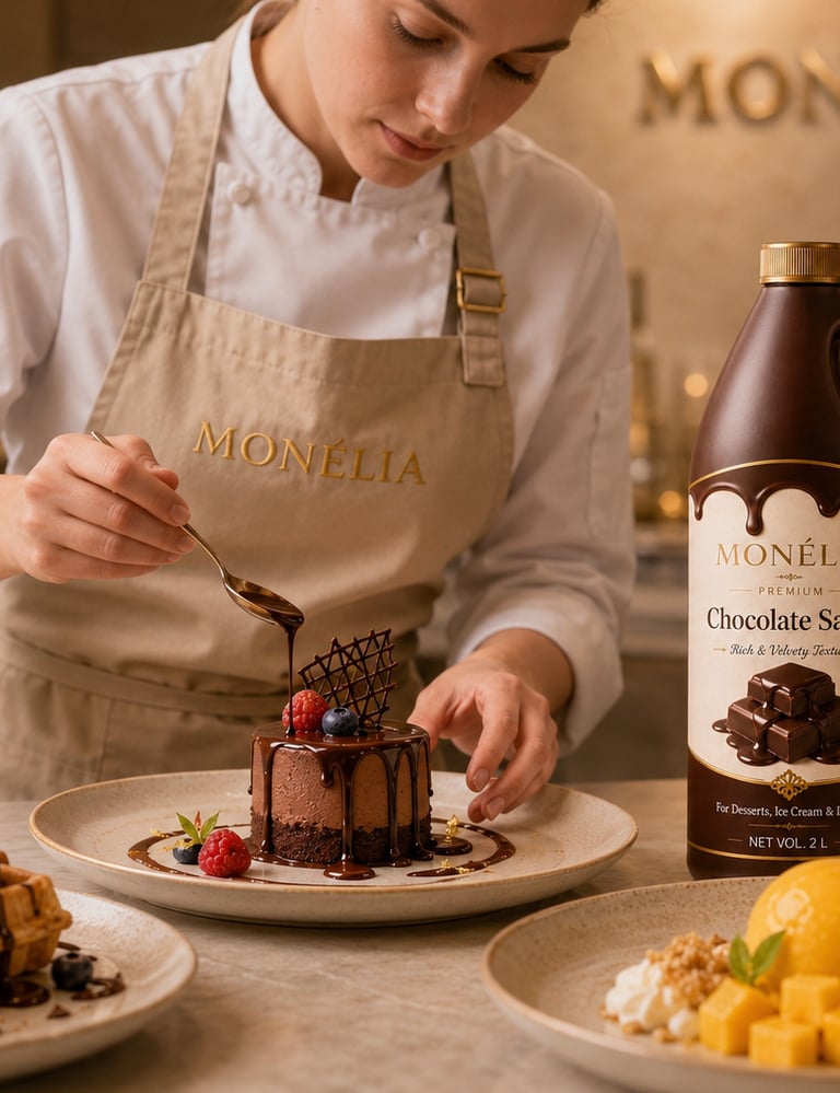 MONÉLIA products for cafés hotels restaurants and hospitality beverage and dessert service