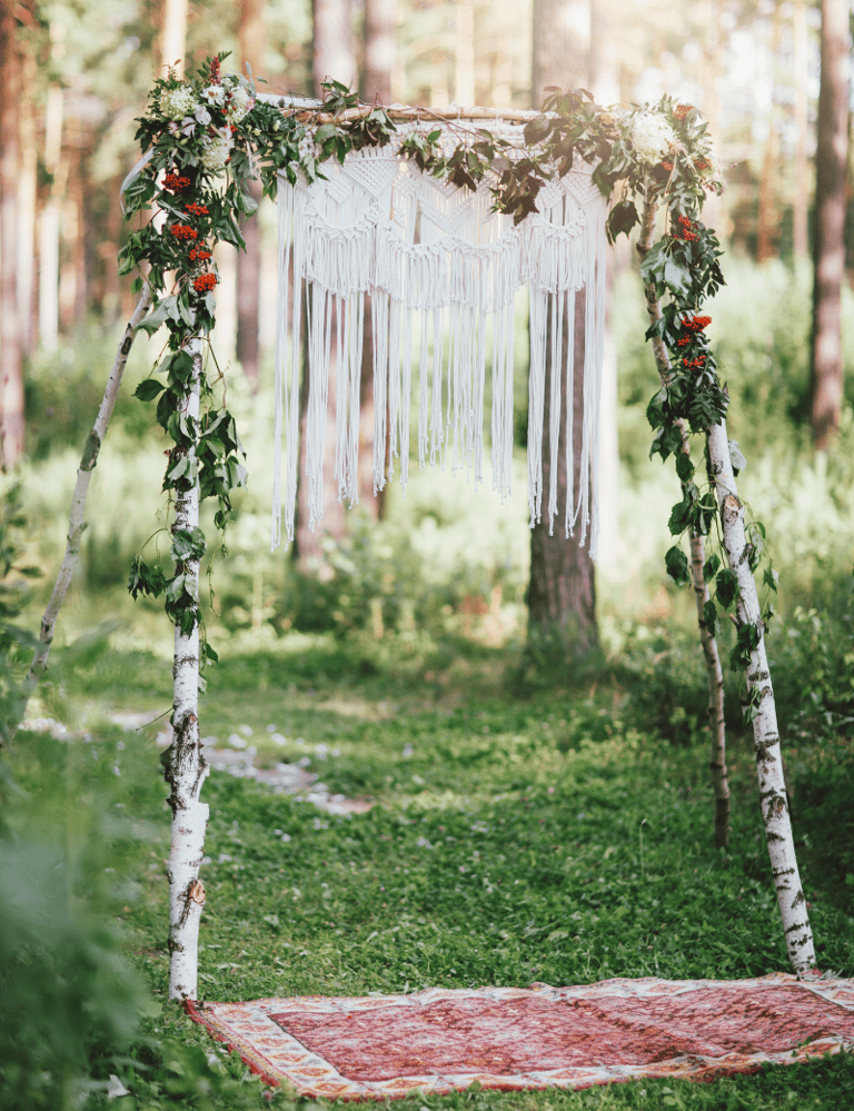 macramé backdrop