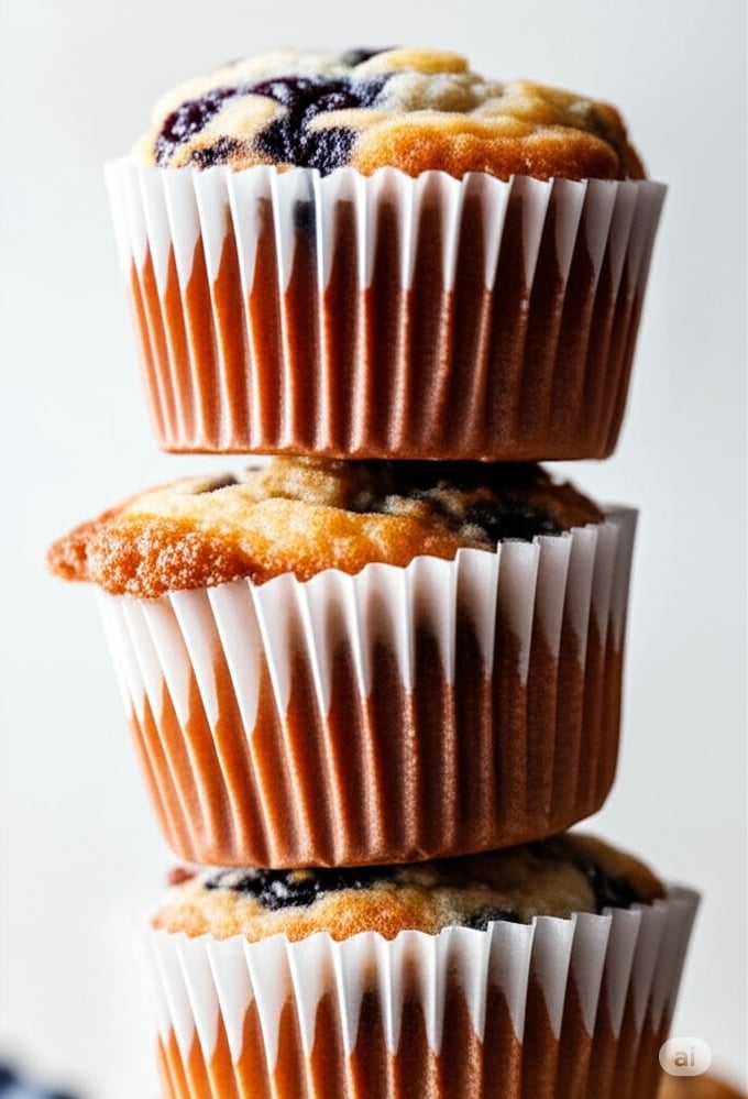 bakery style blueberry muffins