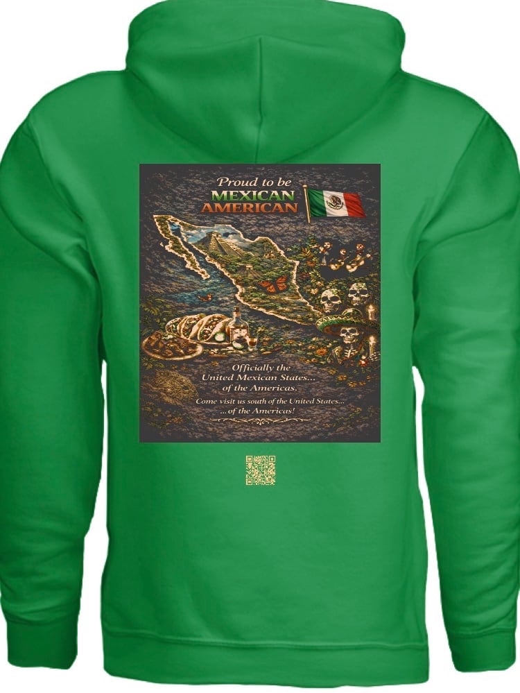 America is my Last Name, from Mexico-Apparel Hoodie