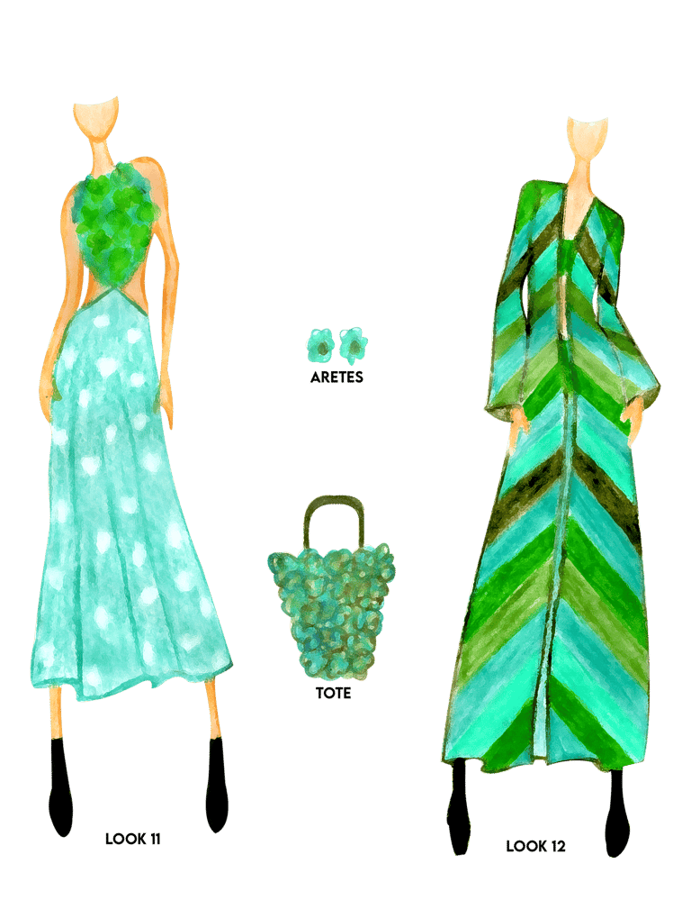 Bocetos de moda, carolina guerrero, refahioning, upcycling, reciclaje textil, ecodiseño, ecomoda