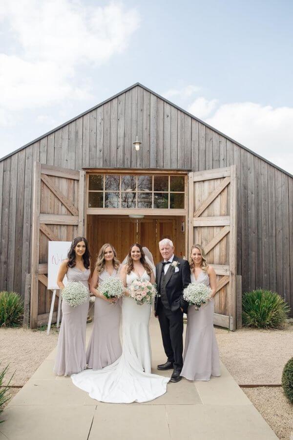 bridesmaid wedding photographs