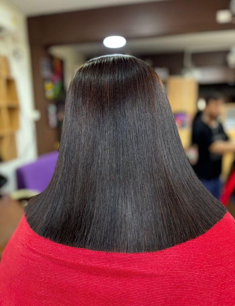 Hair coloring highlights VV Puram salon