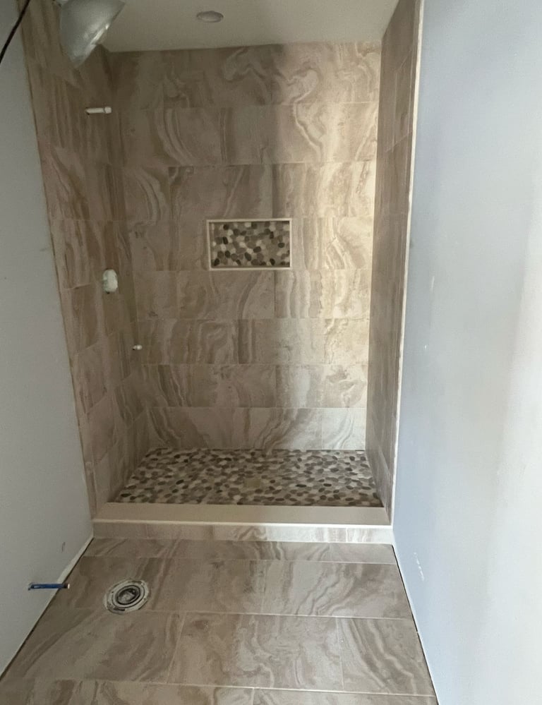 Tile on the wall