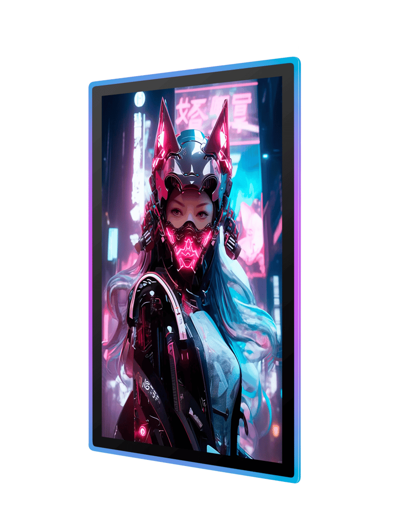 ClaraTech industrial 4K flat touch monitor with IK10 glass for slot machine displays