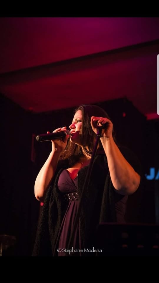 Tatyana Trifonova on the scene of JAZZIN Festival, Tangier, Morocco