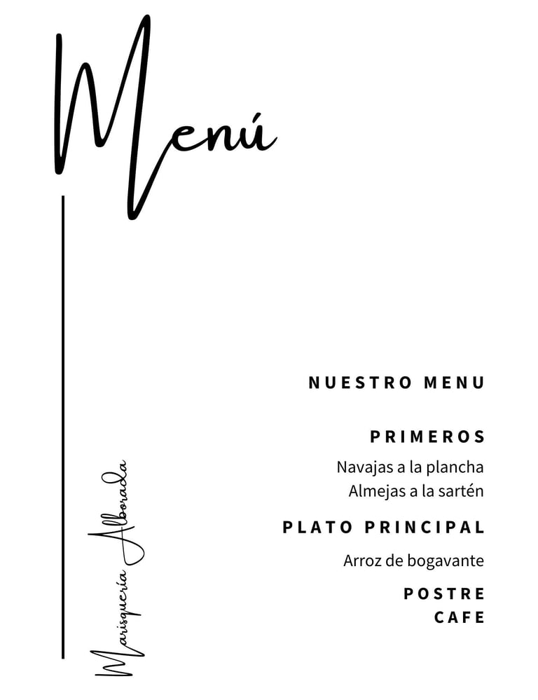 Menú
