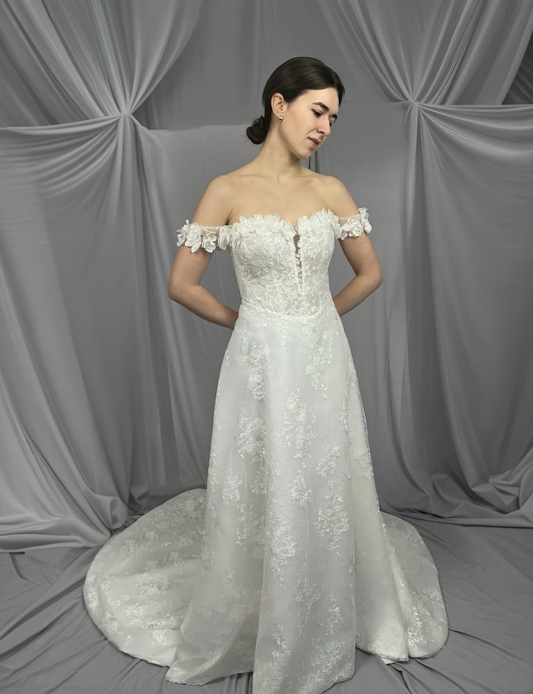 a woman in a white dress with a white dress