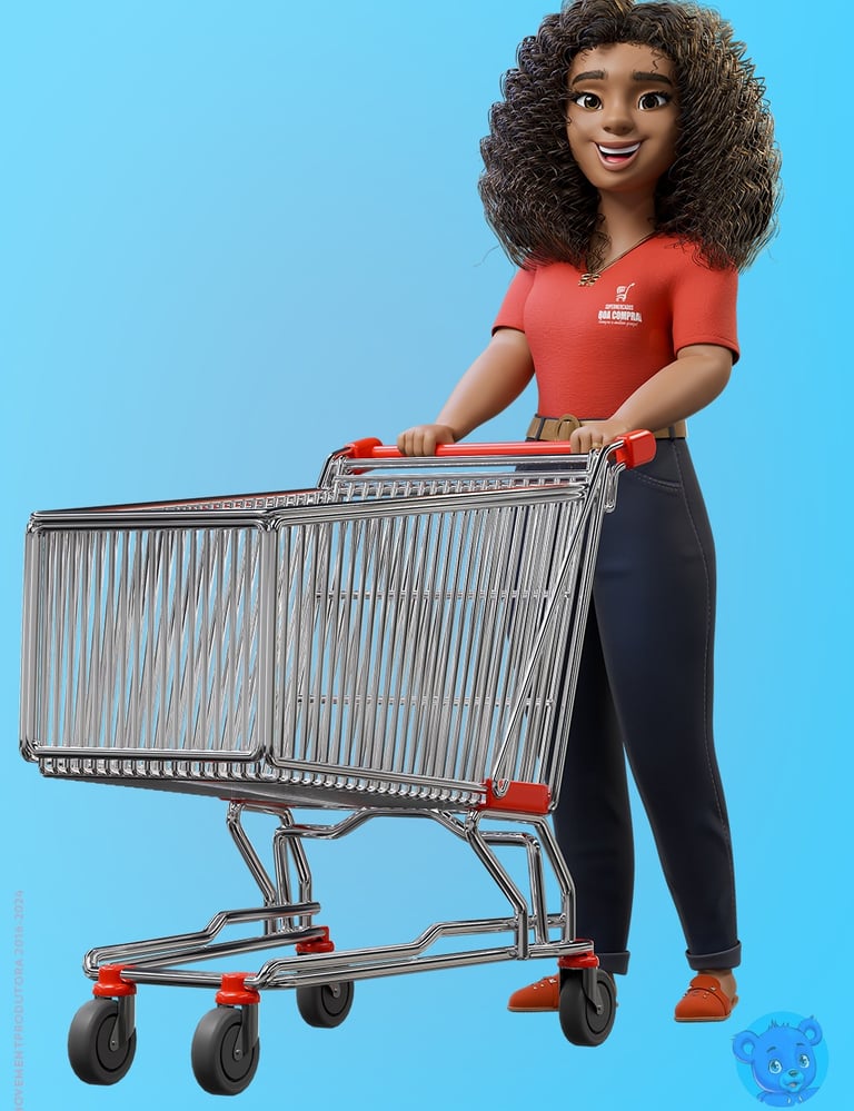 mascote 3D personagem 3D