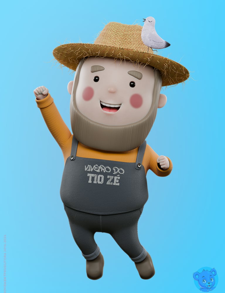 mascote 3d personagem 3D