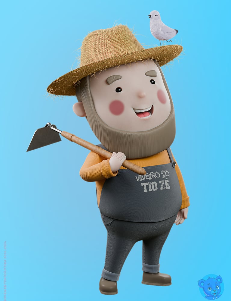 mascote 3d personagem 3D