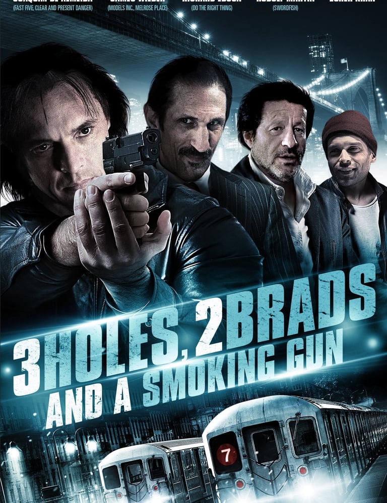 a movie poster for the movie's 3 holes and a smoking gun