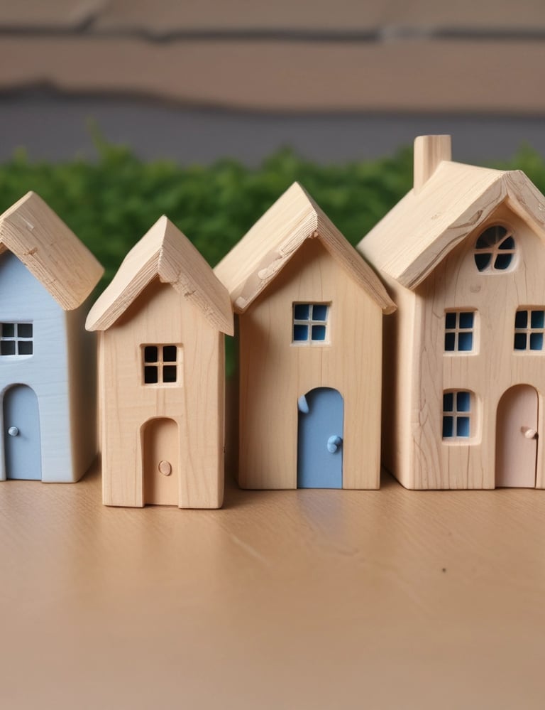 a row of wooden houses in outdoor setting real estate portfolio