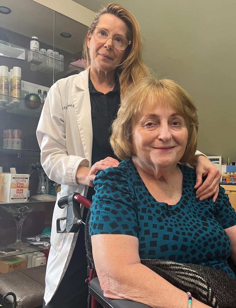 About Hair Enhancement by Ilona her client loves her permanent hair replacement in Danvers.MA