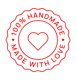 Fait main logo avec amour