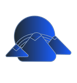 Decorative mountain landscape icon