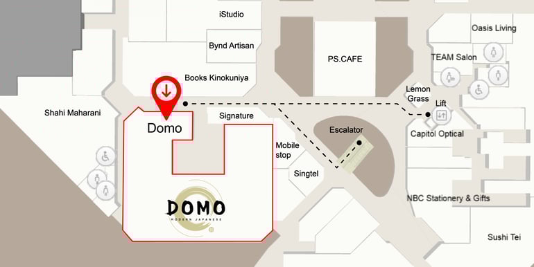 CONTACT | Domo, DOMO, DOMO MODERN JAPANESE RESTAURANT, DOMO DINING