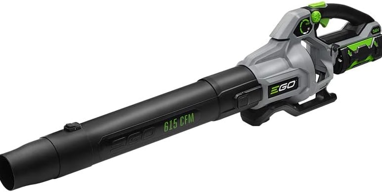 a greenworks electric blower with a blower