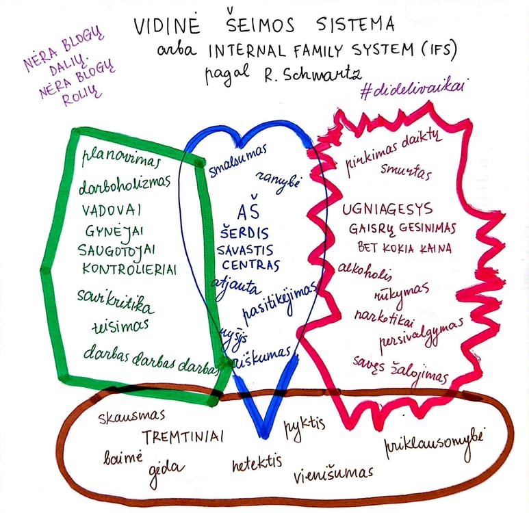 vidinė šeimos sistma schema