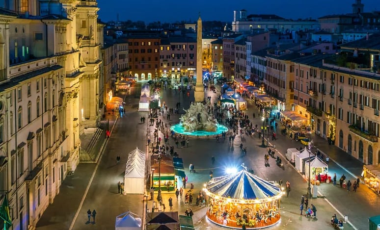 Mercado navideño italia