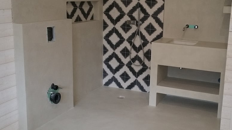 béton ciré salle de bain