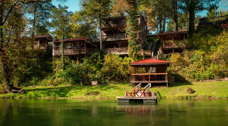 The South Holston River lodge in Tennessee. 