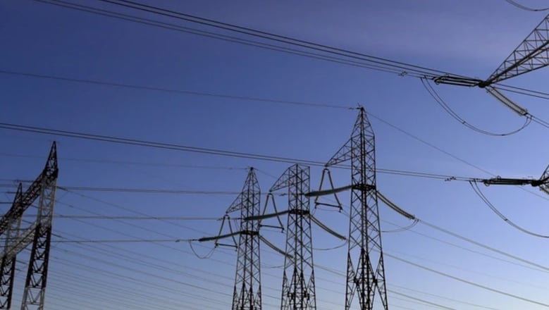 a group of power lines and power lines