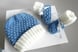 Bonnet et chaussons layette bb bleublancneige