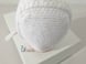 Béguin blanc modèle layette tricot bebe