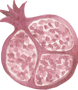 open pomegranate