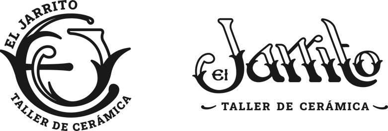 Logotipo y monograma monocromático: El Jarrito Taller de Cerámica