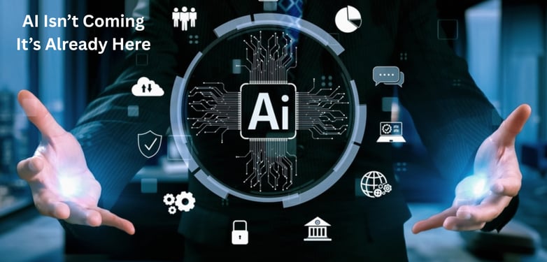 AI technology is transforming businesses, showcasing its presence and impact in the modern workplace.