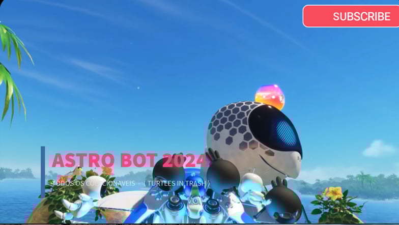 astro bot turtles in trash