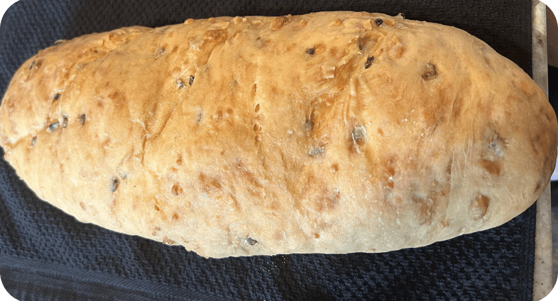 Homemade Jalapeno Cheese Artisan Bread.