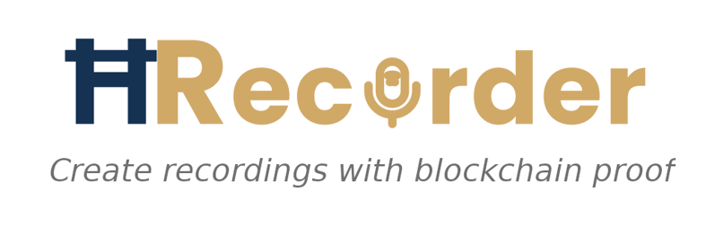 ĦRecorder - Create recordings with blockchain proof logo